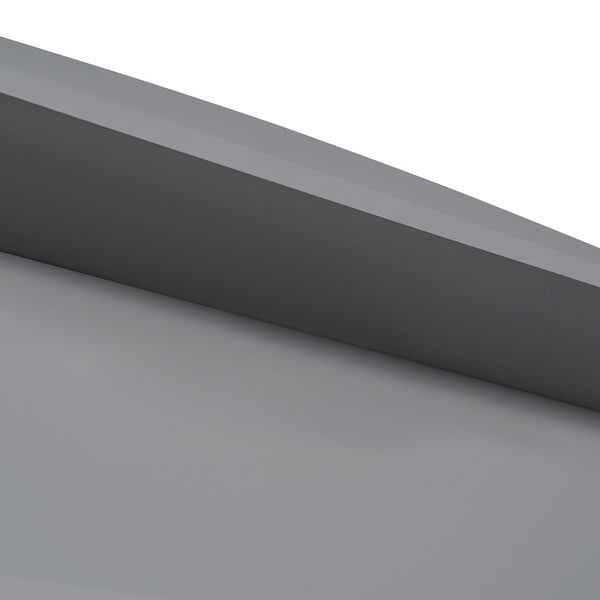 English Elm Full Size Wooden Led Platform Bed With Trundle, Storage Headboard & Usb Charging – Gray Finish N820S10009E