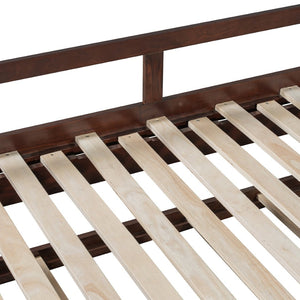 English Elm Extending Twin Daybed with Pull Out Trundle Solid Pine Wood Frame Guest Room N708P336535P