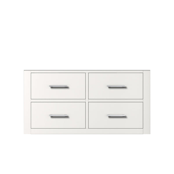 English Elm White Midcentury Single Sink Bath Vanity - Stylish 36-Inch Wall-Hung Design With Storage & Ease B2731P257984-GIGA
