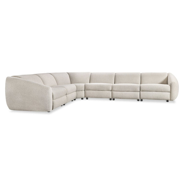 Bernhardt Bernhardt Avignon Fabric Power Reclining Sectional Midcentury Lounge for Large Living Rooms K2301