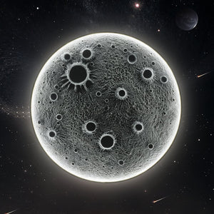 English Elm 40-Inch Resin Moon Wall Light with Remote Dimmable LEDs, 38W Main 15W Night, Meteorite Texture W2869P410964