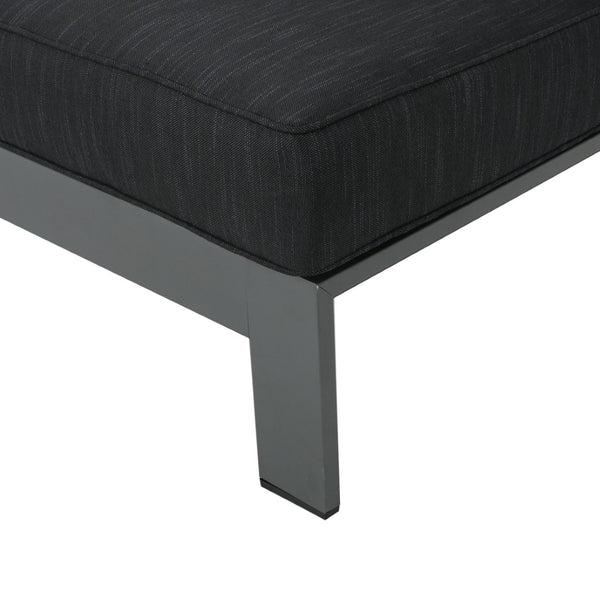 English Elm Cape Coral Outdoor Sectional Sofa Set with Aluminum Frame and Glass Top Coffee Table 57589.00GRY