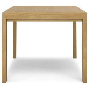 English Elm Wilson Handcrafted Rectangular Dining Table with Solid Veneer Top, Sturdy Legs, Lacquer Finish, Seats 6 Oak B136P203501