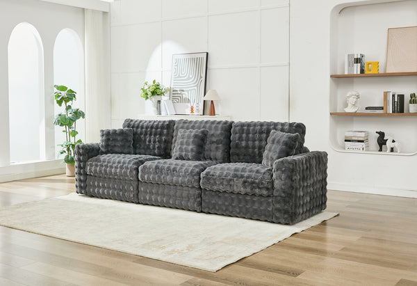 English Elm M5444 Modular Fabric Sofa Armless Chair In Dark Grey - Versatile, Stylish Seating For Any Space W1805S00139