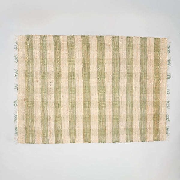 English Elm Area Rug, Handwoven Jute & Cotton Dark Brown Plaid 5X7 Ft - Durable, Rustic Charm For Any Space B346P321263