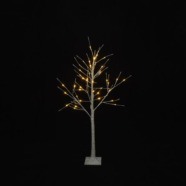 English Elm Set of Lighted Birch Tree with 216 Warm White LEDs, 3-Sizes 4/5/6FT, Indoor/Outdoor Romantic Decor N710P181843Y