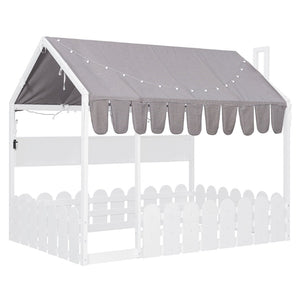 English Elm {slats Are Not Included} Twin Montessori House Floor Bed Kids Tent Lights Shelves Pinewood Frame White N708P407963K