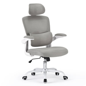English Elm Ergonomic Office Chair With Adjustable Lumbar Support, Flip-Up Armrests & Stylish Modern Design T3623P380905