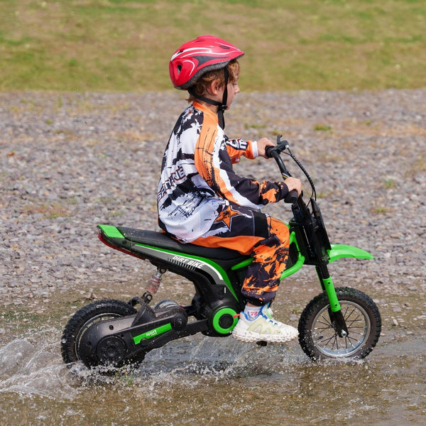English Elm Aosom 12v Electric Kids Ride on Utv with Remote Control Suspension and Music System Green W2225P229307