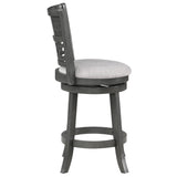 English Elm Jaysen Grey Counter Stool With Flared Legs