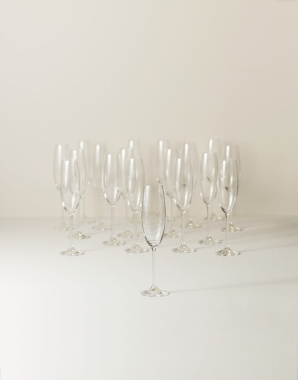 Lenox Tuscany Classics 18-Piece Champagne Flute Set Clear, NO COLOR GLASS,CRYSTAL 891670
