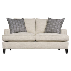 Bernhardt Bernhardt Addison Loveseat — Customizable Modern Loveseat With Welted Seams, Spring-Down Cushions, Tapered Legs - Made to Order B1485A