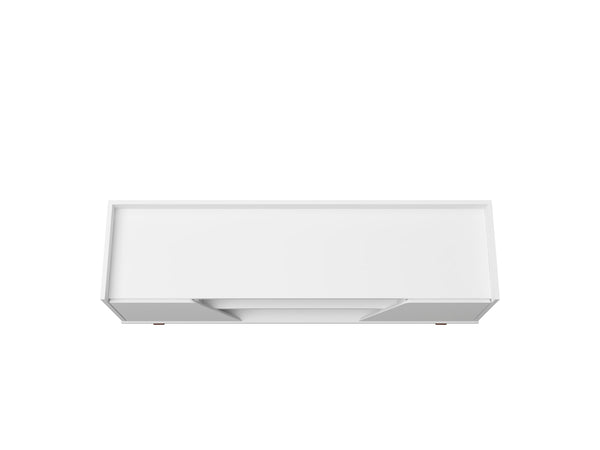 English Elm Marcus 53" TV Stand with Soft-Close Doors, Cable Management, Solid Pine Legs & 4 Fixed Shelves — Modern Entertainment Console White B365P397899