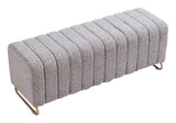 Pender Bench Stone Gray 110080 Zuo Modern