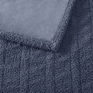 English Elm 1 Twin Faux Feathersoft Electric Blanket with 10 Heat Settings and Auto Shutoff Navy B035P319606