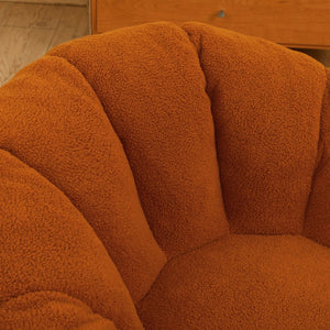 English Elm Bean Bag Lounge Chair Faux Fur Memory Foam Armrests Ergonomic Seat for Adults W2200P239873
