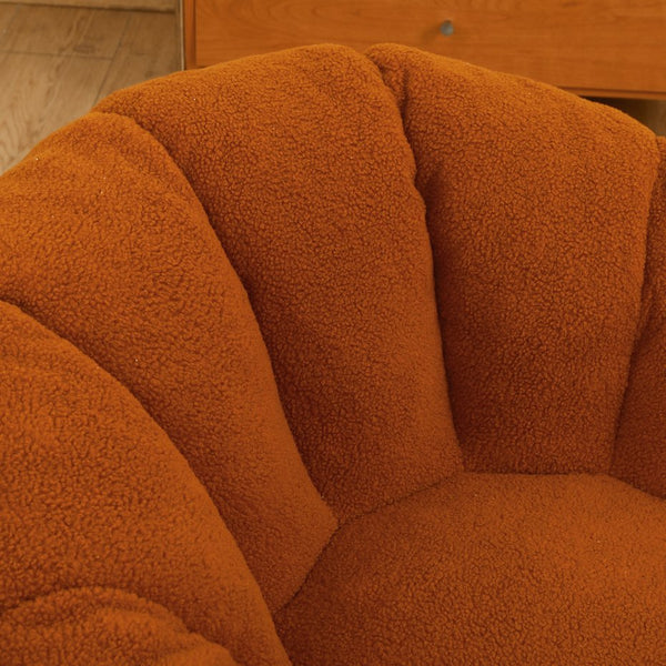 English Elm Bean Bag Lounge Chair Faux Fur Memory Foam Armrests Ergonomic Seat for Adults W2200P239873