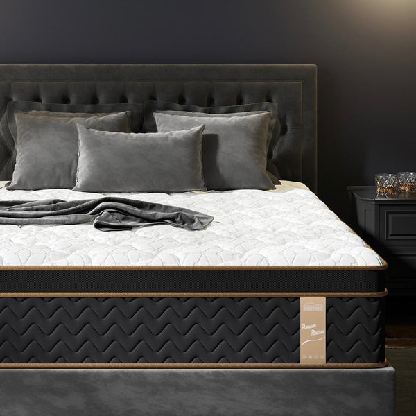 English Elm 10" Queen Plush Hybrid Mattress Gel Foam Pocket Coils Certipur Cool Sleep Box B2716P318204