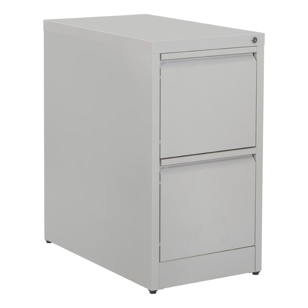 OSP Home Furnishings 2-drawer Metal File Cabinet Fully Assembled for Office Storage and Letter Size Filing 2-Drawer VF2DR-G