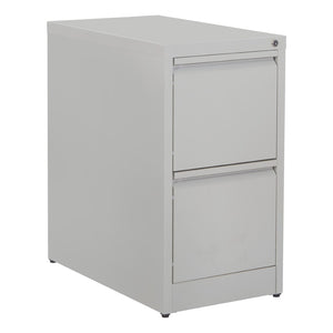 OSP Home Furnishings 2-drawer Metal File Cabinet Fully Assembled for Office Storage and Letter Size Filing 2-Drawer VF2DR-G