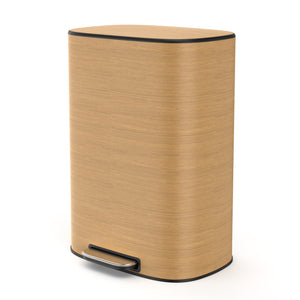English Elm 13 13 Gallon 50L Stainless Steel Trash Can with Soft-Close Lid, Fingerprint-Proof, Foot Pedal, Large Capacity W1550P154901