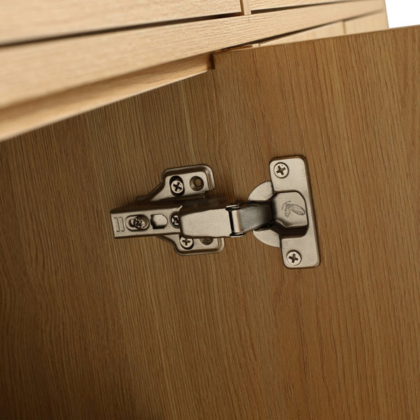 English Elm 60" Freestanding Bathroom Vanity 4-Soft Close Doors Original Oak Plywood KD-Pack Ready DIY Cabinet W1972P348988