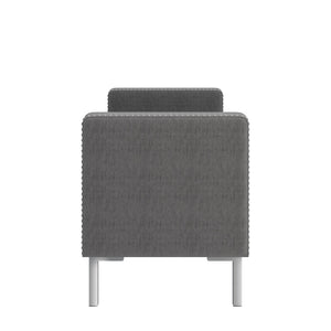 English Elm Square Arm Velvet Tufted Bench with Nailhead Detail for Bedroom or Entryway B127P409830