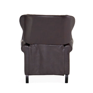 English Elm Push Recliner with Tufted Back Nailhead Trim and Turned Legs for Refined Living 57337.00PU