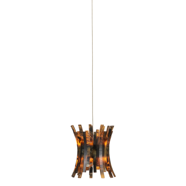 Alsop Round Multi-Drop Pendant Light - Glamorous Tortoise Shell Inspired Design for Elegant Spaces
