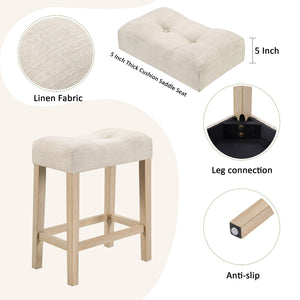 English Elm 4 Rustic Bar Table Set with Built-In Power, USB & Type-C, Water-Resistant Wood Grain Top, 59" L x 35.5" H Light Oak W1998P324485