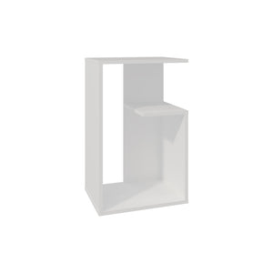 English Elm Side Table 25" H With 2 Shelves - Modern Compact Design For Small Spaces, Stylish & Eco-Friendly B097P296860-GIGA