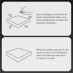 English Elm 106" Teddy Fabric L-Shaped Sectional Sofa - Fluffy Comfy Couch With No Assembly, Modern Design For Living Room W714S01425