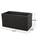 Christopher Knight Home® - Noble House - - Outdoor Large Square Mgo Planter 35''L