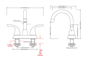 English Elm Bathroom Widespread Two Handle Faucet with Supply Lines and Pop up Drain Included Chrome B2724P499385