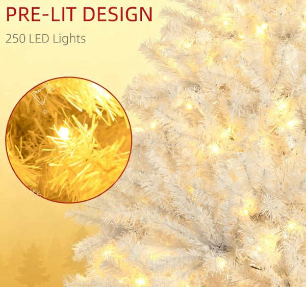 English Elm Christmas Pink Spruce Artificial Tree with 800 Pvc Tips Flame Retardant Holiday Decor T3971P419664