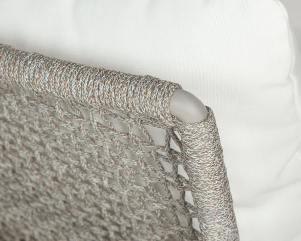 Sunpan Bari Lounge Chair - Timeless Outdoor Seating with Durable Teak and Weather-Resistant Design Natural / Stinson White