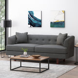 Christopher Knight Home® - Noble House - Mableton Mid-Century Modern Upholstered 3 Seater Sofa