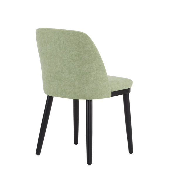 English Elm Dining Chair Set of 2 Mid-century Walnut Wood Frame Upholstered Seat and Back Mint N771P237031L