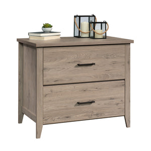 English Elm Lateral File Cabinet In Rich Brown Finish - Stylish, Compact Design For Home Office Organization & Safety B356P402630