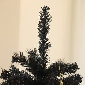 English Elm Homcom 6Ft Tall Unlit Artificial Christmas Tree With 1000 Branch Tips, Auto-Open Design, Steel Base W2225P249629