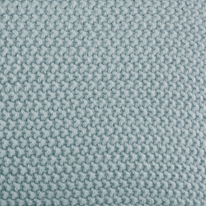 JLA Home INK+IVY - Euro Plush Knit Pillow Cover — Ultra-Soft Acrylic Euro Size with Hidden Zipper, Machine Washable Cozy Texture Light Blue II21-1305