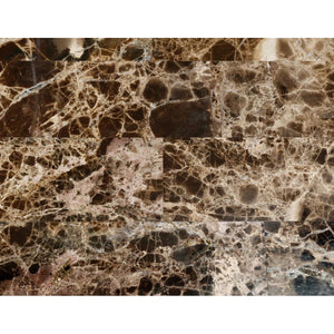 English Elm Formal Cherry Solid Wood Nightstand with Faux Marble Top, 3 Velvet-Lined Drawers, Metal Handles, Fully Assembled B011P353747