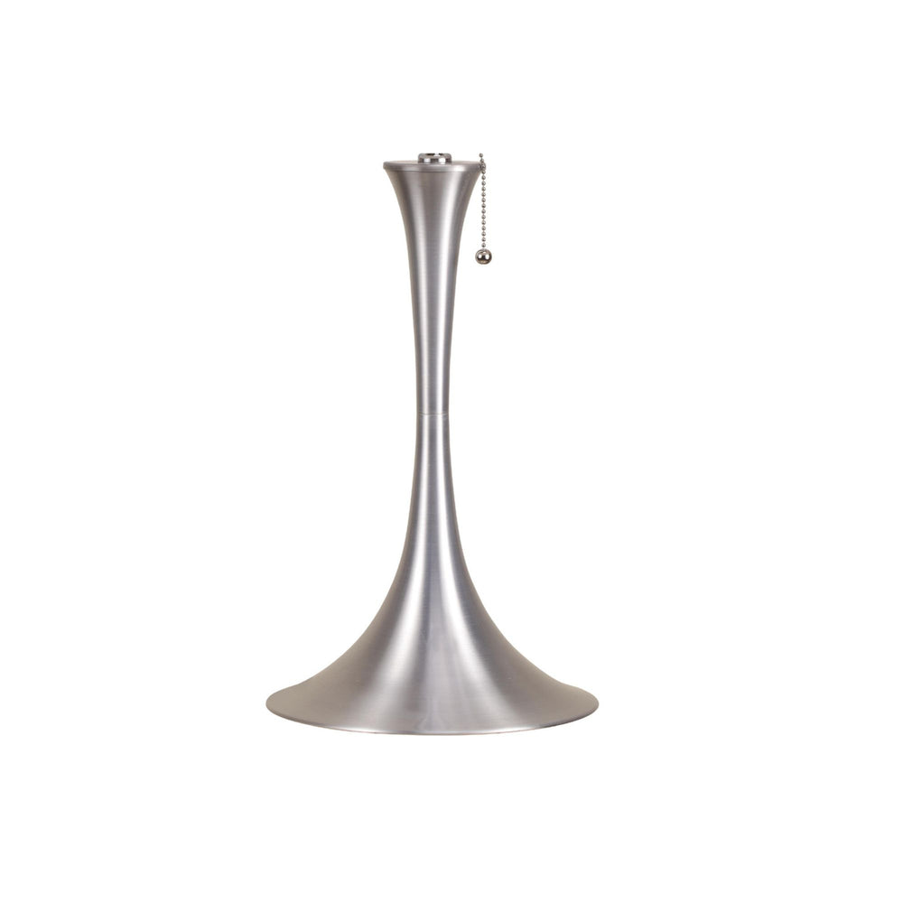 English Elm 27" Tall Metal Retro Table Lamp – Elegant Silver Finish & White Linen Shade For Modern Ambiance B072116070