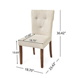 Christopher Knight Home® - Noble House - - Dining Chairs Set Of 2, Upholstered Kitchen & Dining Room Chairs(Cream)