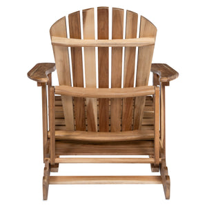 English Elm Christopher Knight Home® - Malibu Foldable Adirondack Chair – Rustic Acacia Wood, Weather-Resistant, Perfect For Outdoor Relaxation N770P241669M