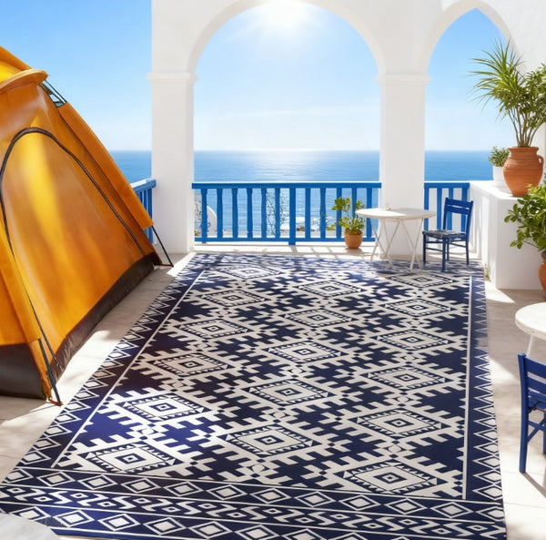 English Elm Portable Reversible Outdoor Rug Polypropylene Uv Resistant Patio Camping Mat T3971P421520