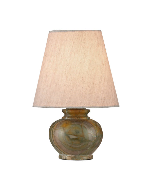 Currey & Company Piccolo Mini Table Lamp: Charming Pistachio Marble Accent Light For Cozy Spaces And Unique Decor Green Pistachio Green Marble 6000-1048-currey-company