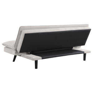 English Elm Fullerton Velvet Channel Tufted Convertible Sleeper Sofa with Splayed Legs for Studio Spaces B062P447777