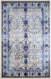 Unique Loom La Jolla Traditional Machine Made Floral Rug Ivory and Blue, Blue/Light Blue/Navy Blue 10' 6" x 16' 5"