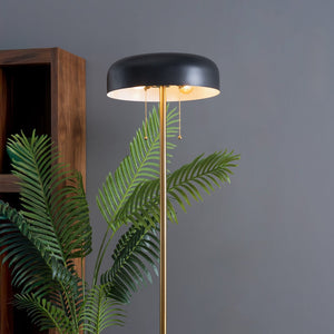 English Elm Ashcroft Furniture - Modern Floor Lamp - Sleek Vesper Design In Black & White For Cozy Living Room, Bedroom & Office Use B183P315090